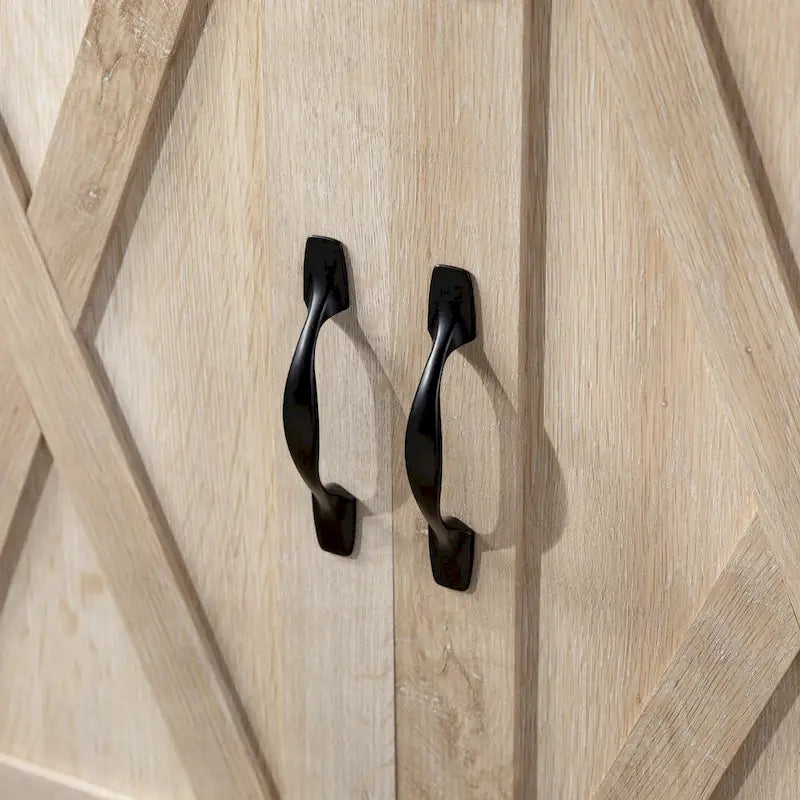 Meuble TV haut de 52 pouces avec portes coulissantes de grange