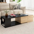 Table basse multifonction avec rangement dissimulé et 2 tiroirs