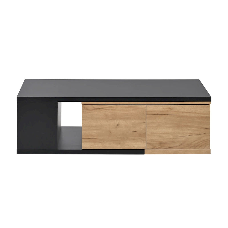 Table basse multifonction avec rangement dissimulé et 2 tiroirs