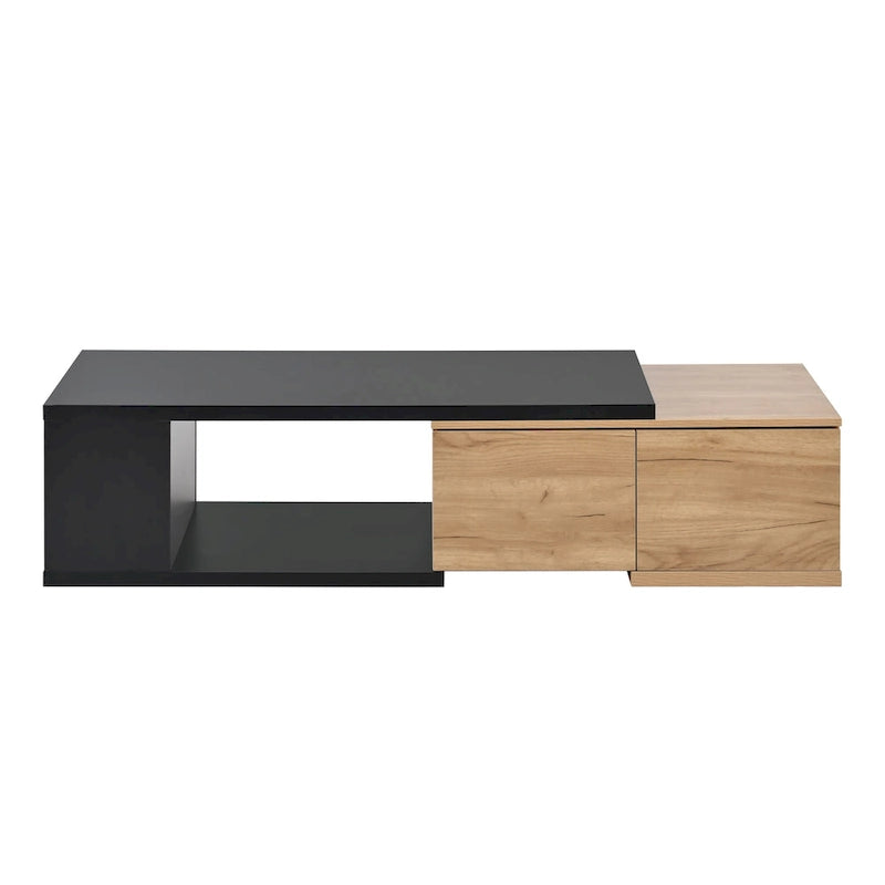 Table basse multifonction avec rangement dissimulé et 2 tiroirs