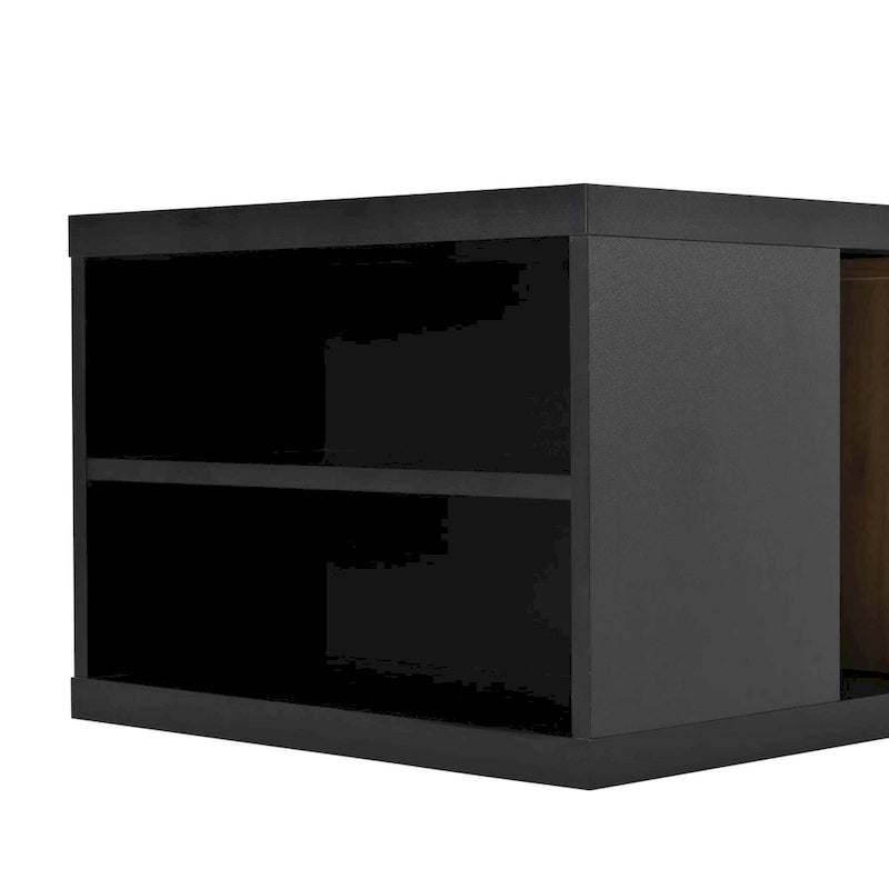 Table basse multifonction avec rangement dissimulé et 2 tiroirs