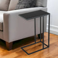 Table d'appoint abstraite en fer noir 24 - 17' X '23.6' X '11
