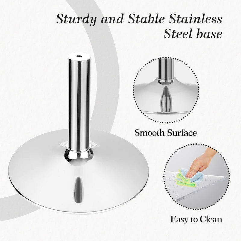 Modern Acrylic Clear Side Table C-shaped End Table - 23.6H x 15.8W x 15.8L