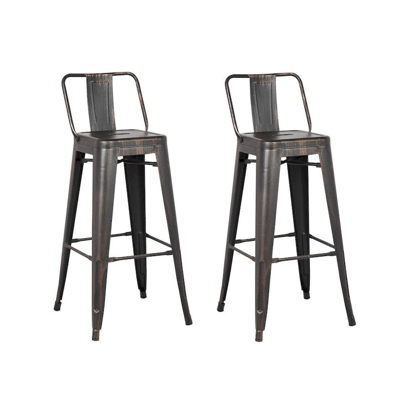Lot de 2 tabourets de bar en métal de 24 pouces