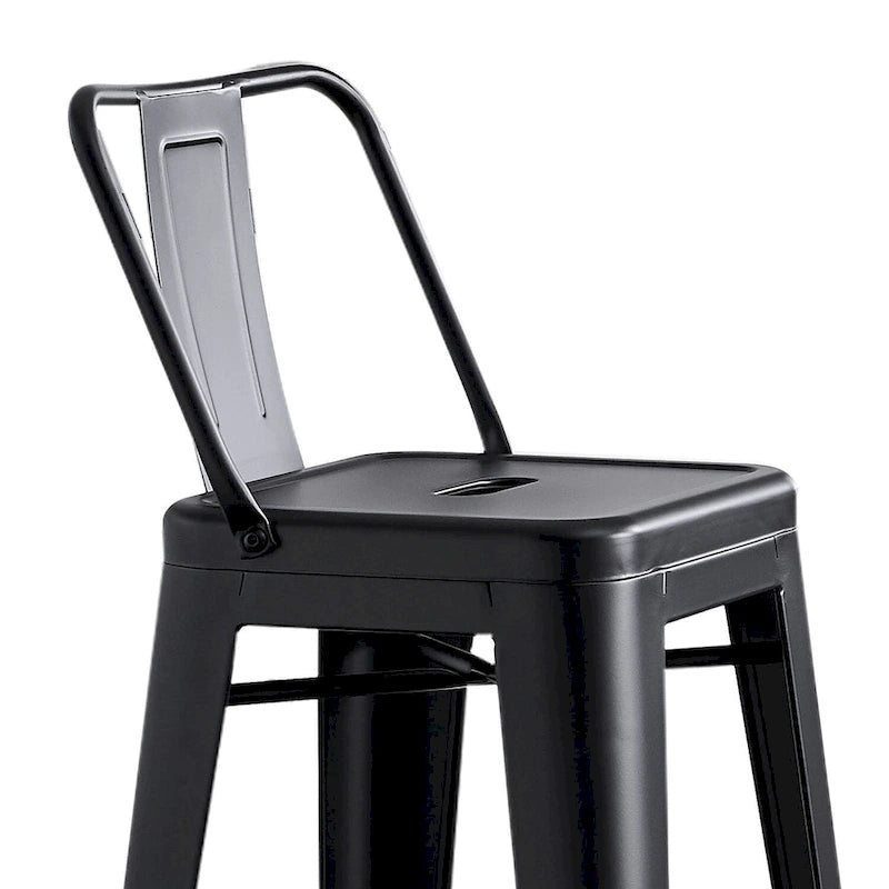 Lot de 2 tabourets de bar en métal de 24 pouces