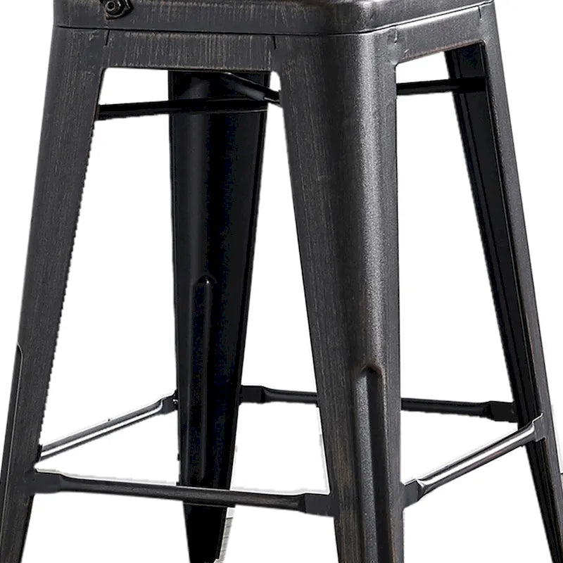 Lot de 2 tabourets de bar en métal de 24 pouces