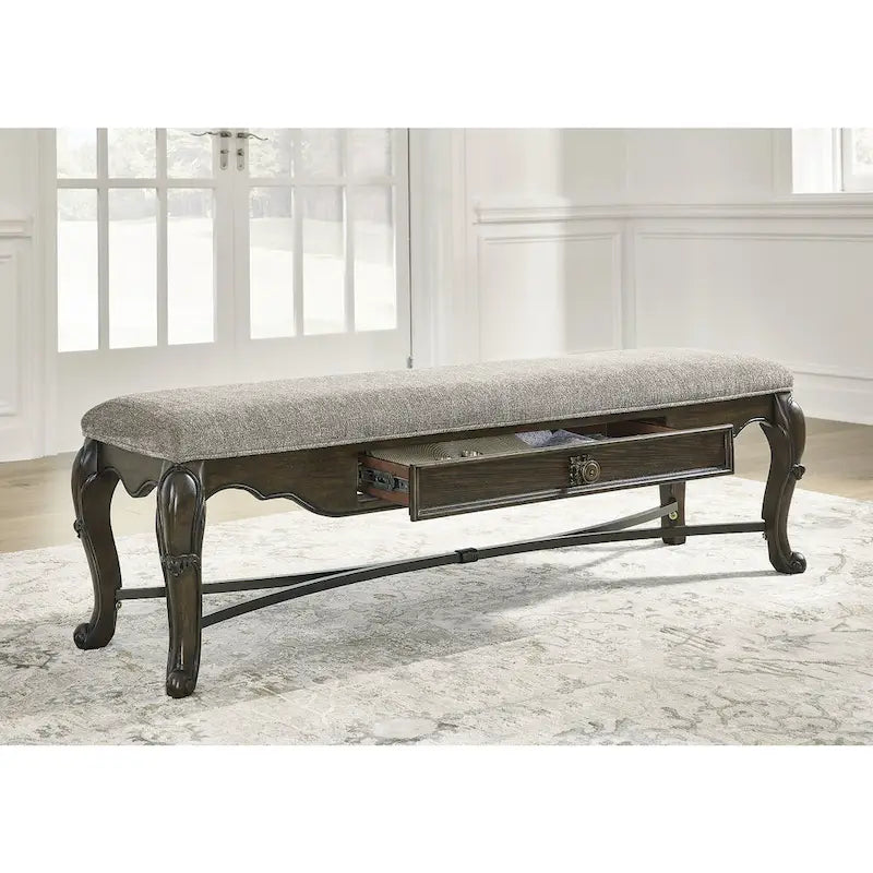 Dark Brown 63 Dining Bench -