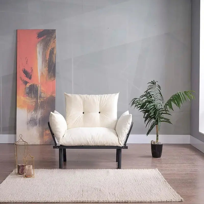 Loveseat mit Metallgestell, 2-Sitzer-Sofa mit Plüschbezug aus Chenille