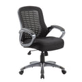 Chaise haute à dossier en maille côtelée