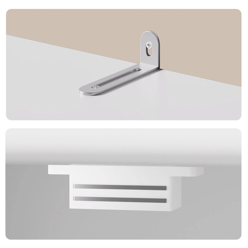 Armoire blanche de rangement alimentaire de cuisine autoportante de 66.5 pouces de hauteur, avec tiroirs coulissants en métal et tongs