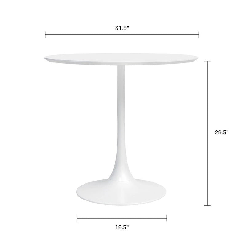 Table de café moderne de style mi-siècle 31.5