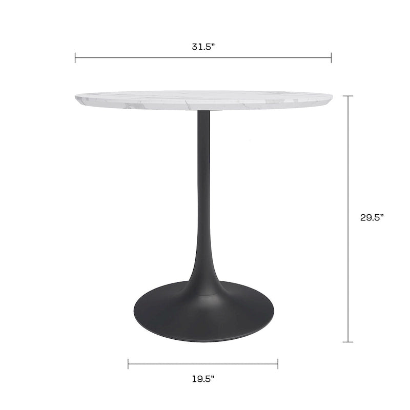 31.5 Mid-Century Modern Cafe Table