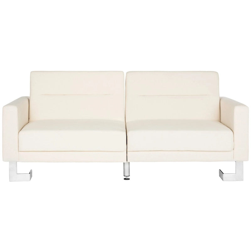 Modernes, zweitiliges, klappbares Schlafsofa in Beige