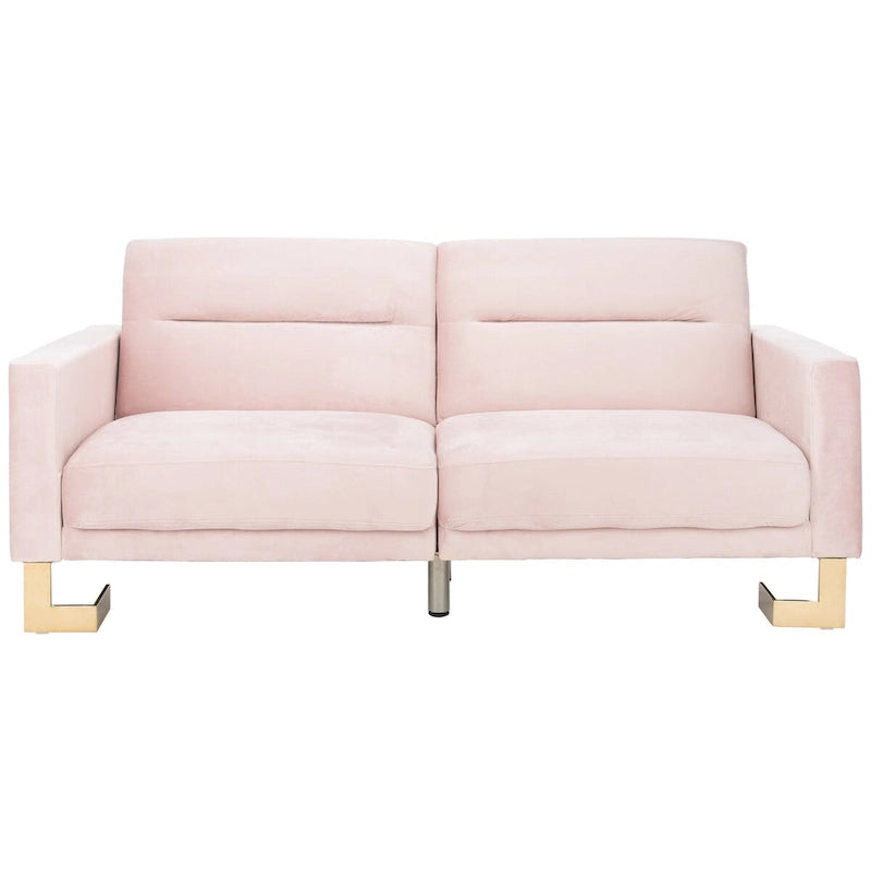 Modernes, zweitiliges, klappbares Schlafsofa in Beige