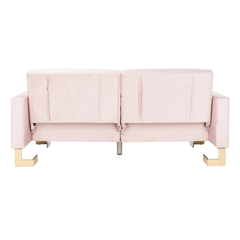 Modernes, zweitiliges, klappbares Schlafsofa in Beige