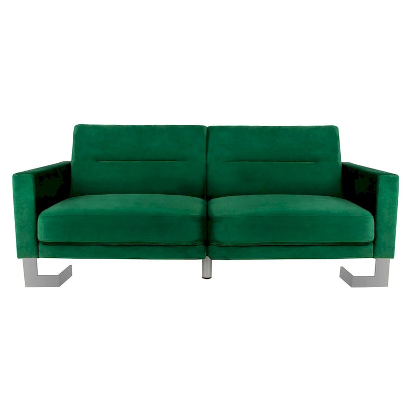 Modernes, zweitiliges, klappbares Schlafsofa in Beige
