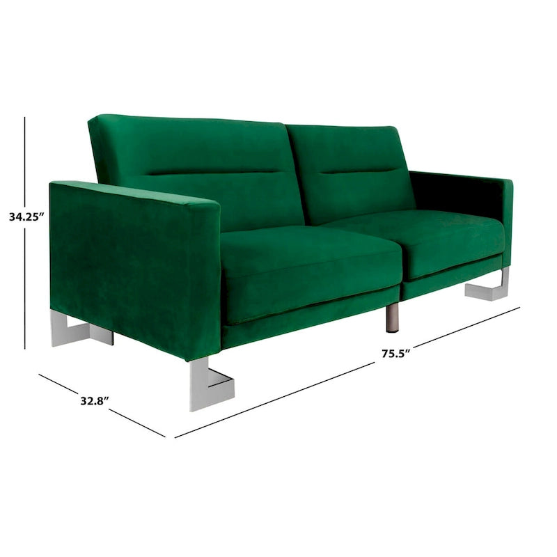 Modernes, zweitiliges, klappbares Schlafsofa in Beige