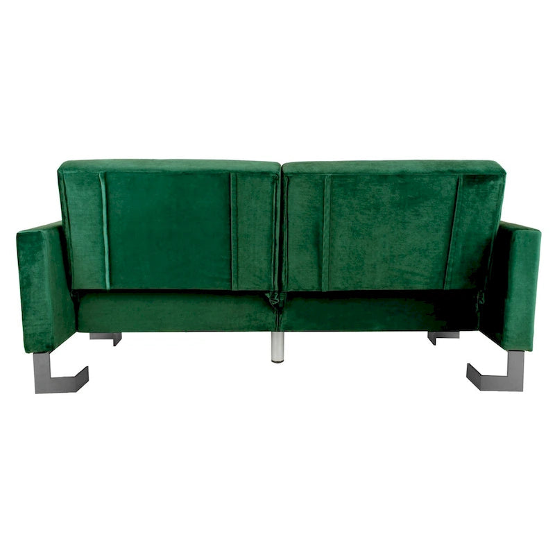 Modernes, zweitiliges, klappbares Schlafsofa in Beige
