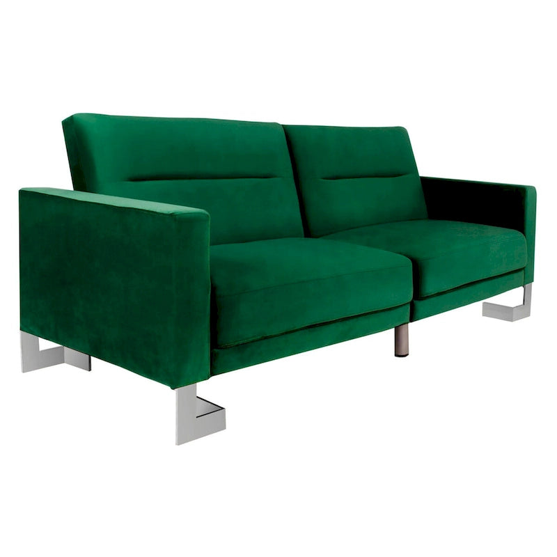 Modernes, zweitiliges, klappbares Schlafsofa in Beige