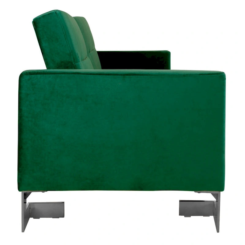 Modernes, zweitiliges, klappbares Schlafsofa in Beige