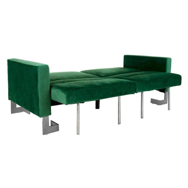 Modernes, zweitiliges, klappbares Schlafsofa in Beige