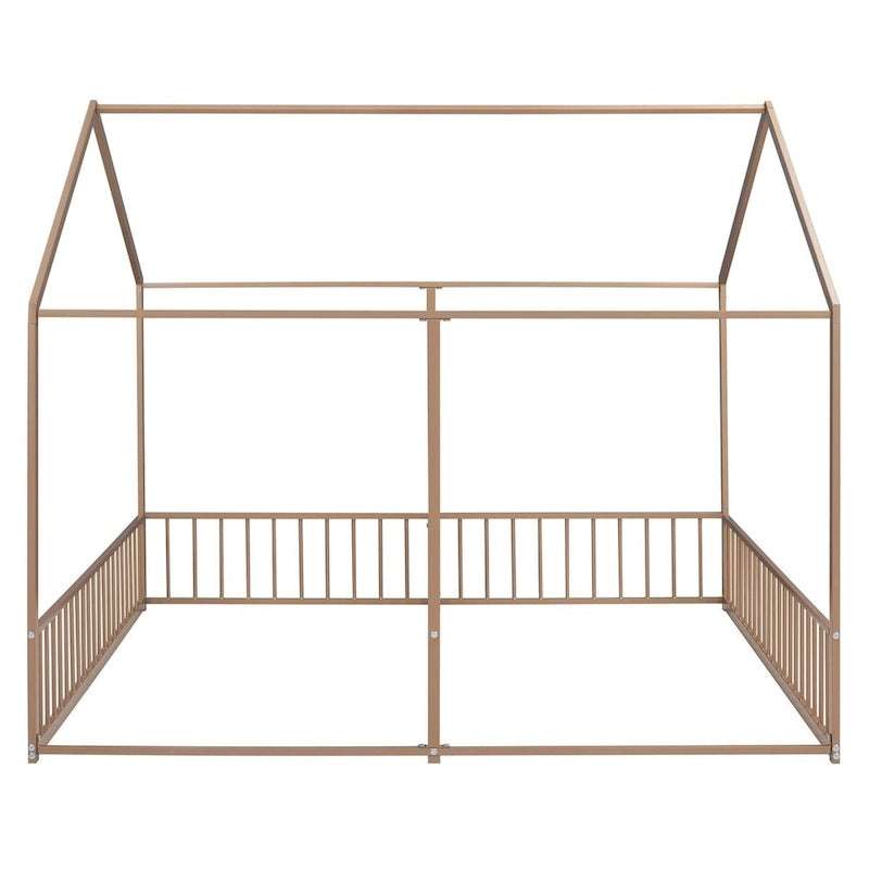 Metal Twin Size House Platform Beds