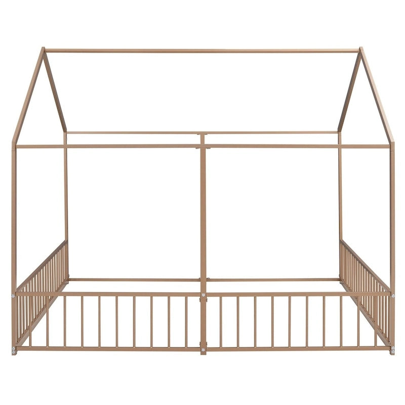Metal Twin Size House Platform Beds