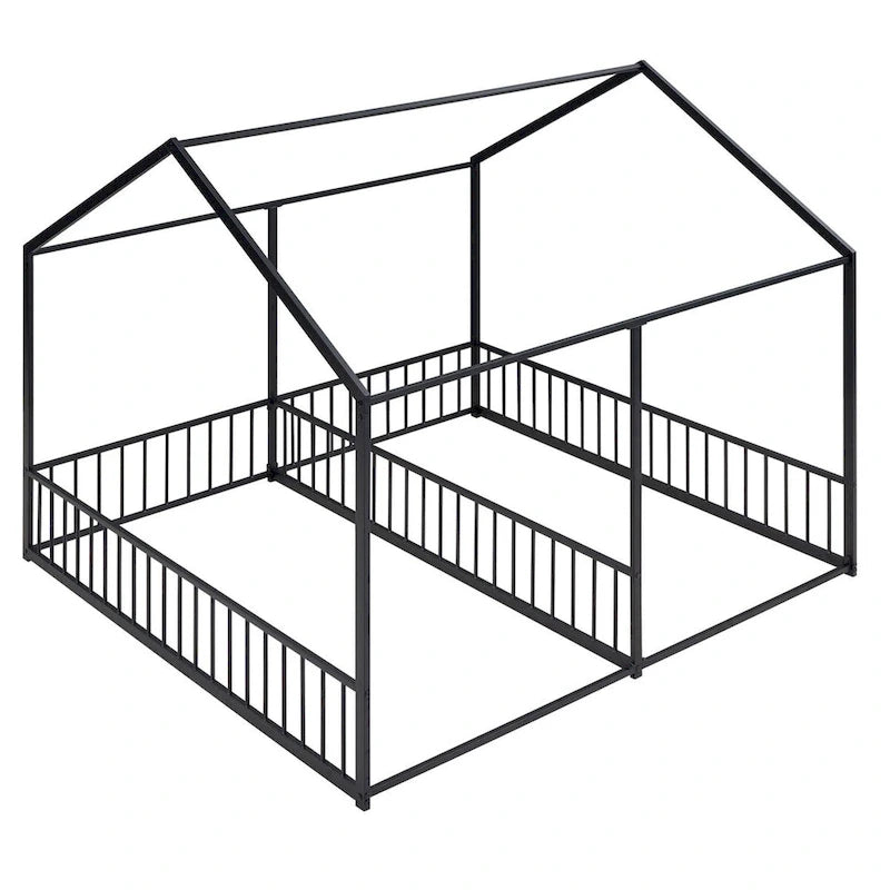 Metal Twin Size House Platform Beds