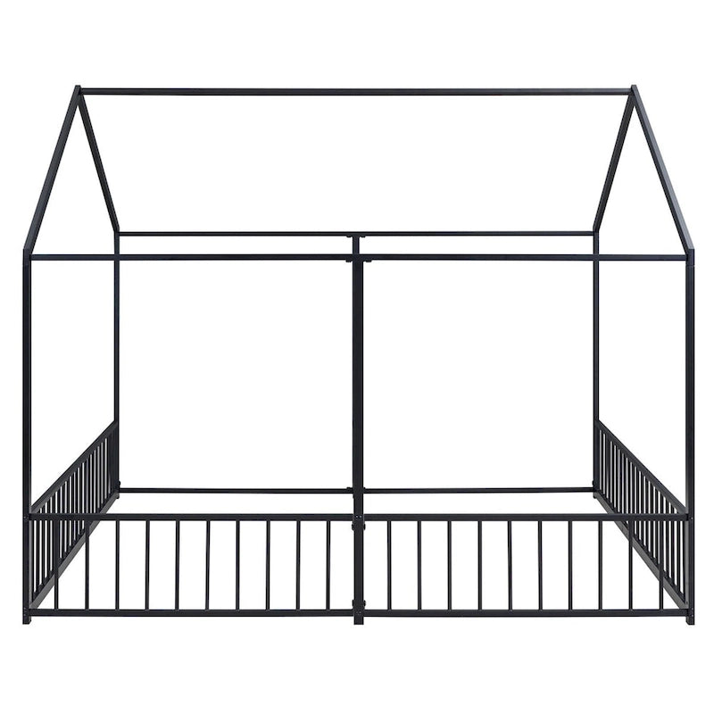 Metal Twin Size House Platform Beds