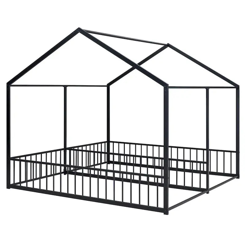 Metal Twin Size House Platform Beds