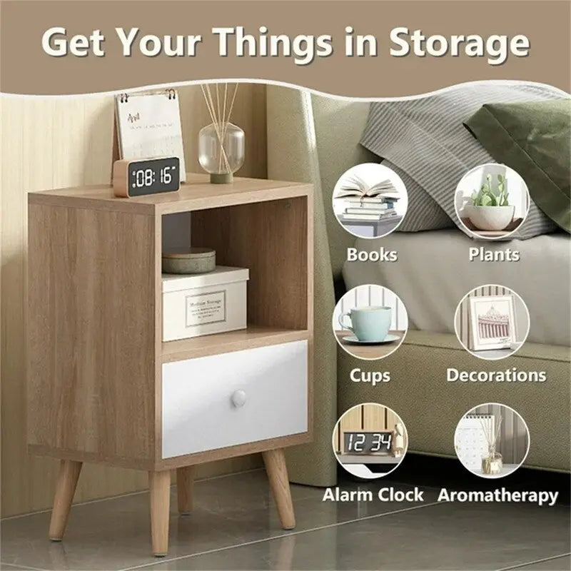 Modern Wood Nightstand