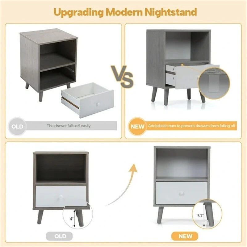 Modern Wood Nightstand