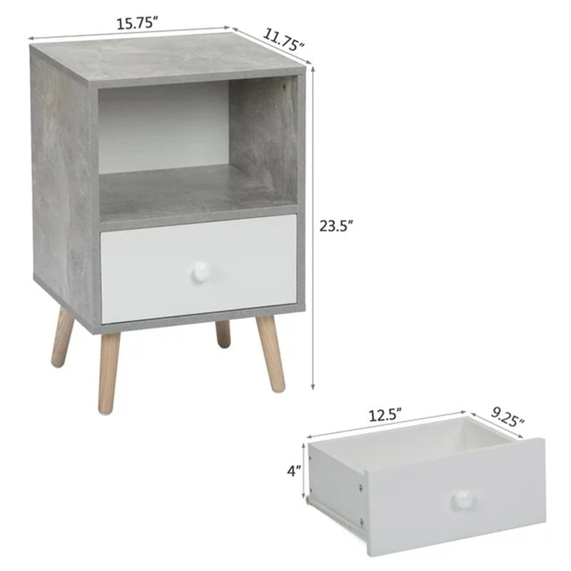 Modern Wood Nightstand