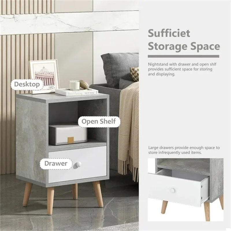 Modern Wood Nightstand