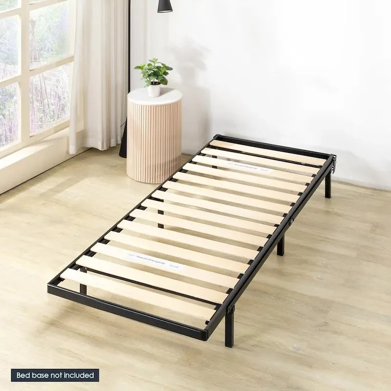 Planche de lit métallique de 1.6 pouce avec lattes en bois