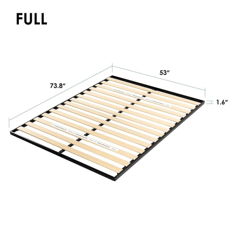 Planche de lit métallique de 1.6 pouce avec lattes en bois