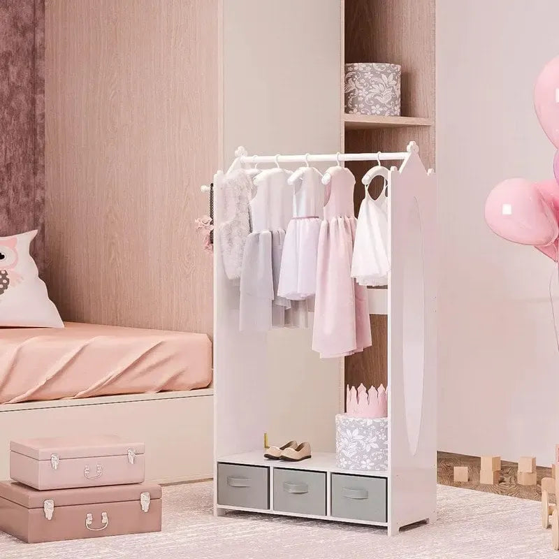 Aufbewahrungszentrum zum Verkleiden und Organisieren von Kinderkostümen - 12D x 25W x 47H