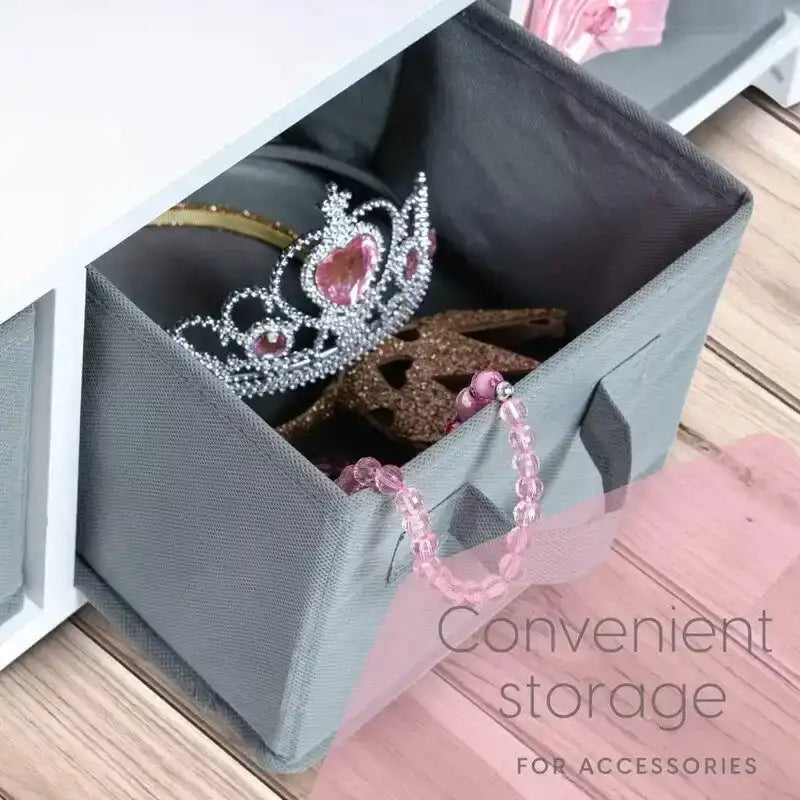 Aufbewahrungszentrum zum Verkleiden und Organisieren von Kinderkostümen - 12D x 25W x 47H