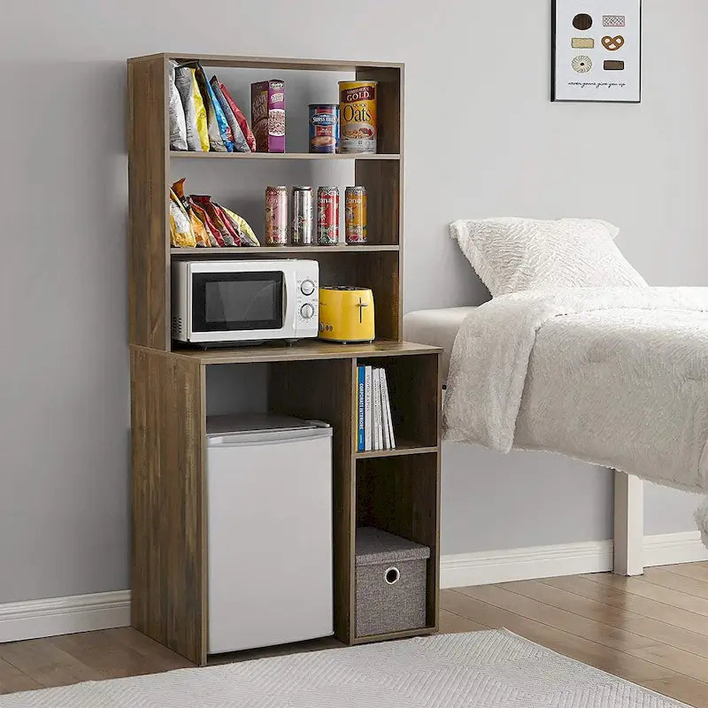 Meuble de dortoir pour mini-réfrigérateur avec étagère supérieure