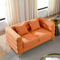 Canapé 2 places surdimensionné à assise profonde avec 2 coussins