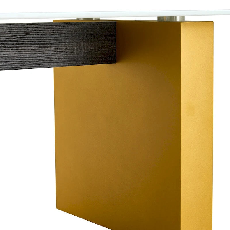 Table basse moderne minimaliste en verre trempé transparent