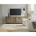 Meuble console multimédia à 4 portes - 86W x 30H x 18D