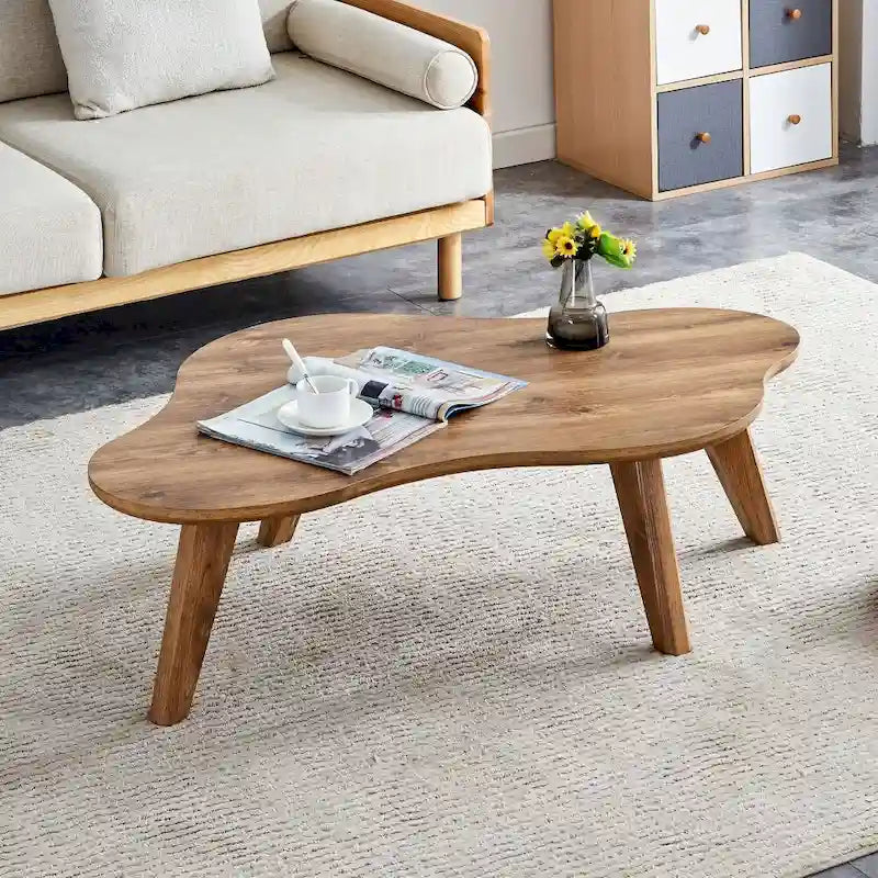Table basse moderne minimaliste en forme de nuage