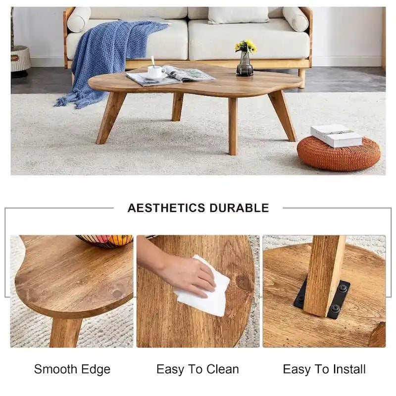Table basse moderne minimaliste en forme de nuage