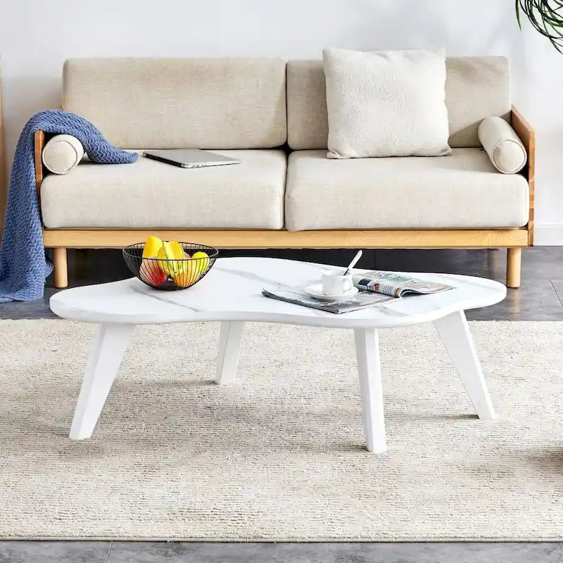 Table basse moderne minimaliste en forme de nuage